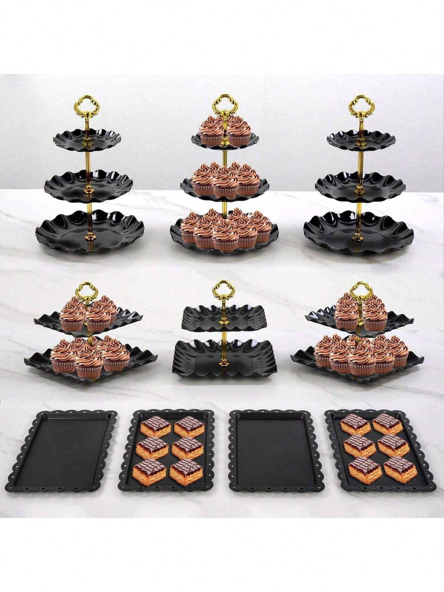 Cupcake Stand Tier - Ensemble élégant de présentoirs à gâteaux