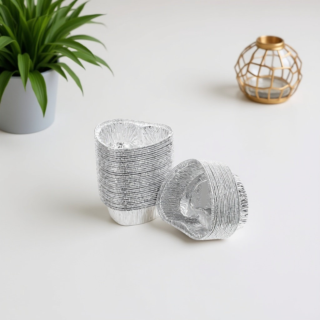 Plastic Cup 50Pcs - 50 moules à tarte en aluminium