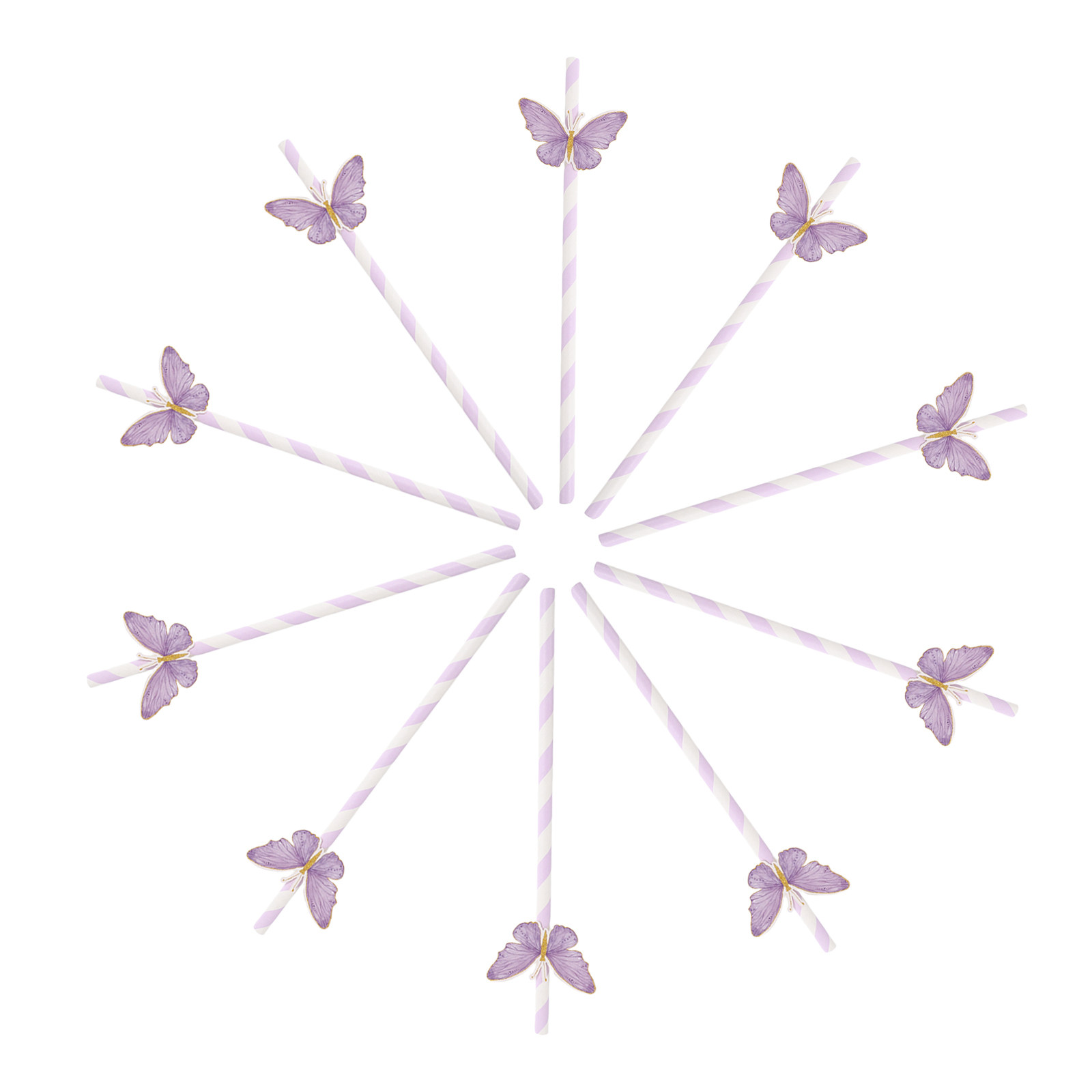 Paper Straw Color - 60 pailles en papier colorées en