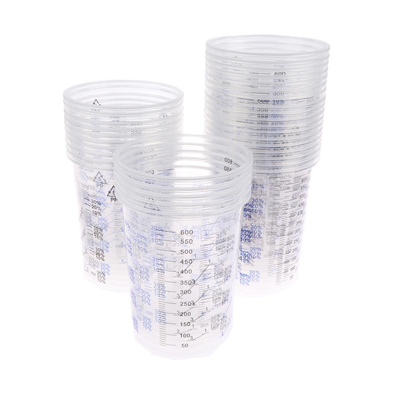 Plastic Cup 50Pcs - 10/50 pièces, gobelets calibrés pour mélanger