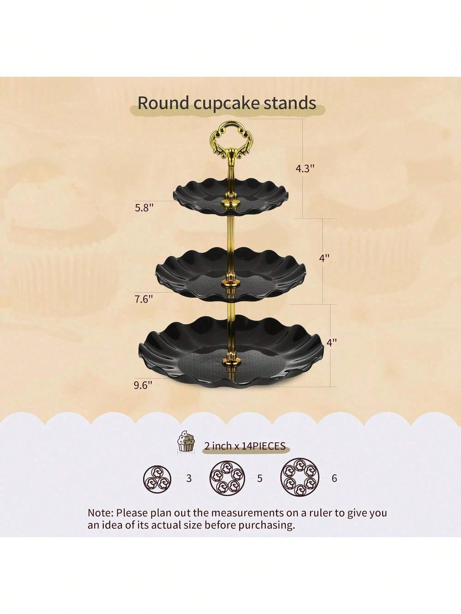 Ensemble élégant de présentoir - Cupcake Stand Tier avis et prix