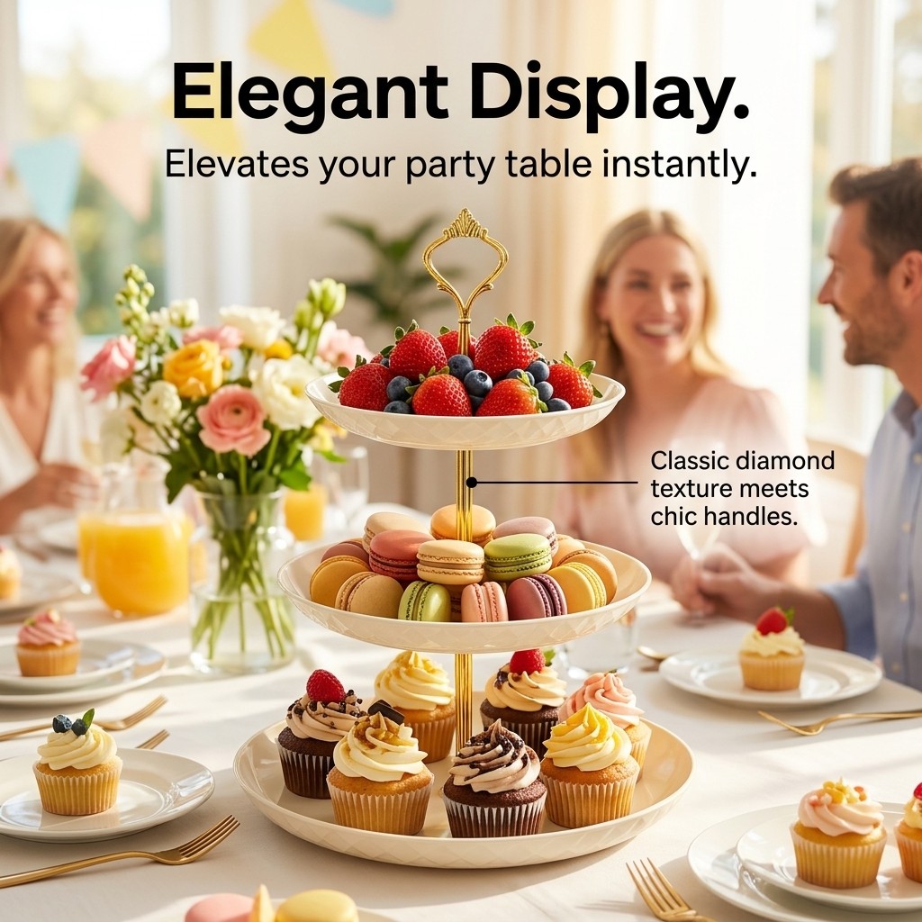 Présentoir à cupcakes en plast - Cupcake Stand Tier avis et prix