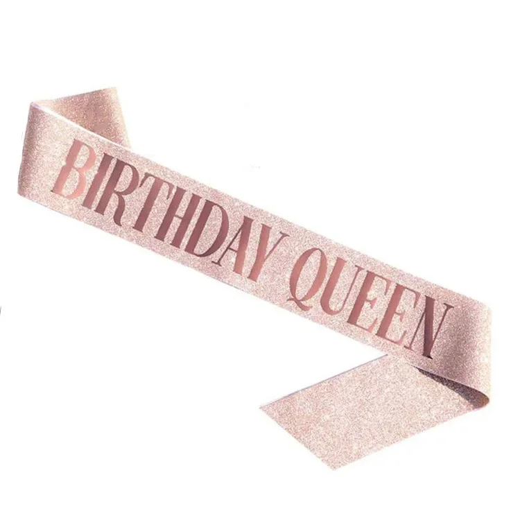 Couronne d'anniversaire en cri - Birthday Sash Glitter avis et prix
