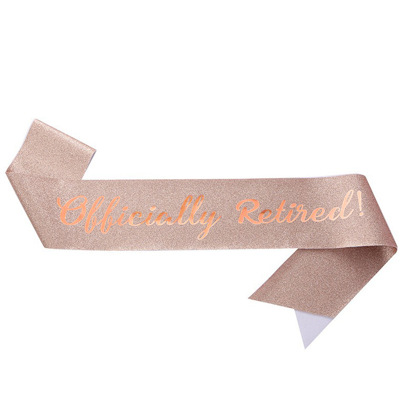 Ceinture à la retraite officie - Birthday Sash Glitter avis et prix