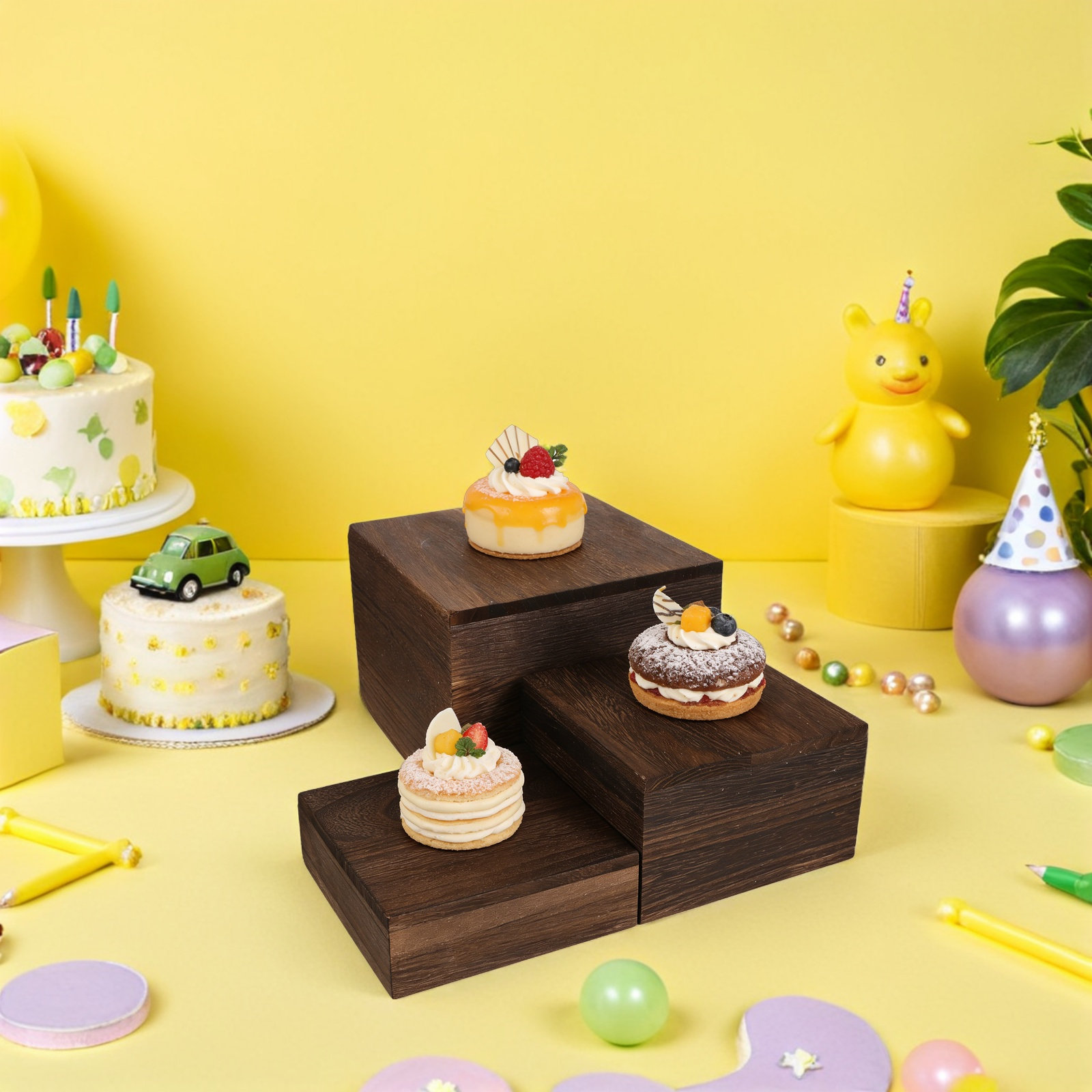 3 présentoirs à gâteaux en boi - Cupcake Stand Tier avis et prix