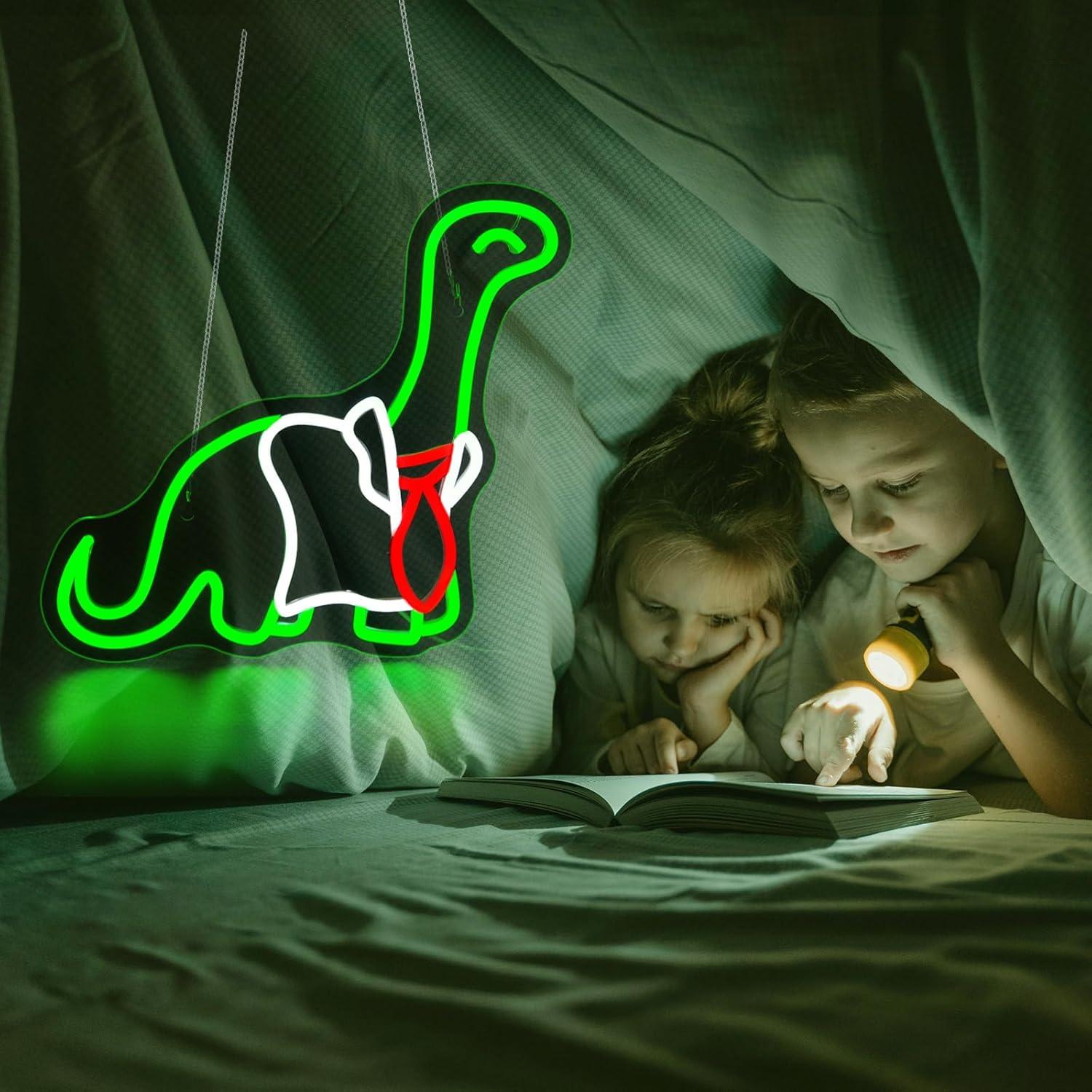 Enseigne néon dinosaure, lumiè - Neon Sign Party avis et prix