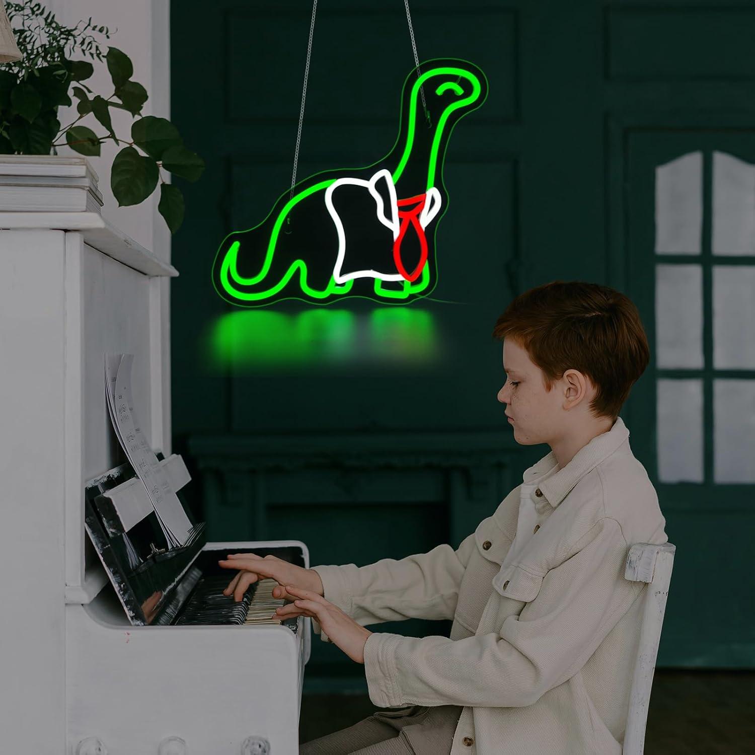Enseigne néon dinosaure, lumiè - Neon Sign Party avis et prix