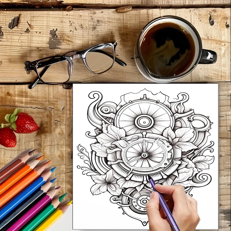 Livre de coloriage Steampunk F - Event Supplies avis et prix