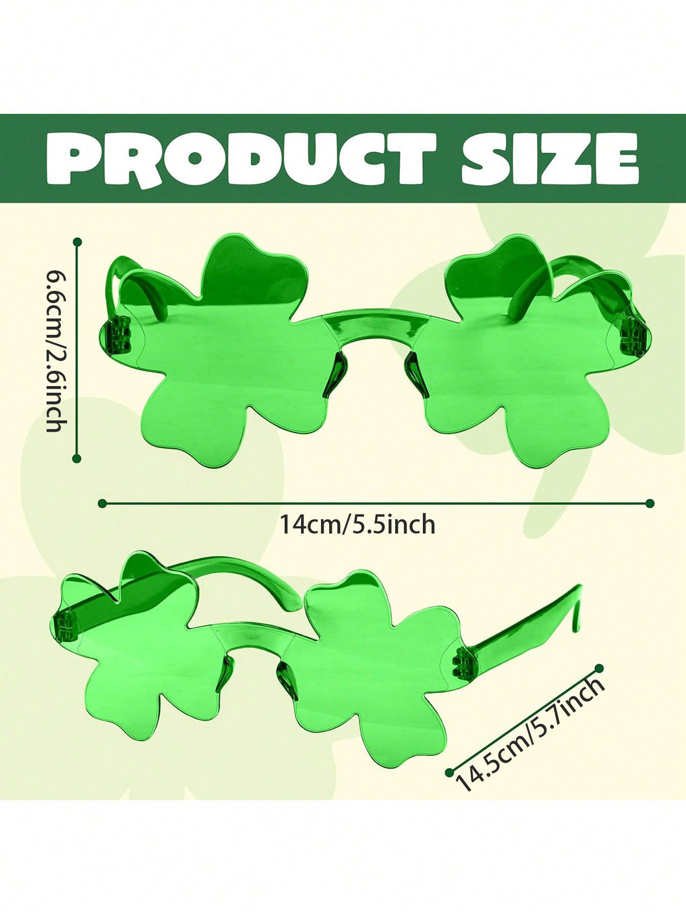 12/6/1 Paire de lunettes trèfl - Event Supplies avis et prix
