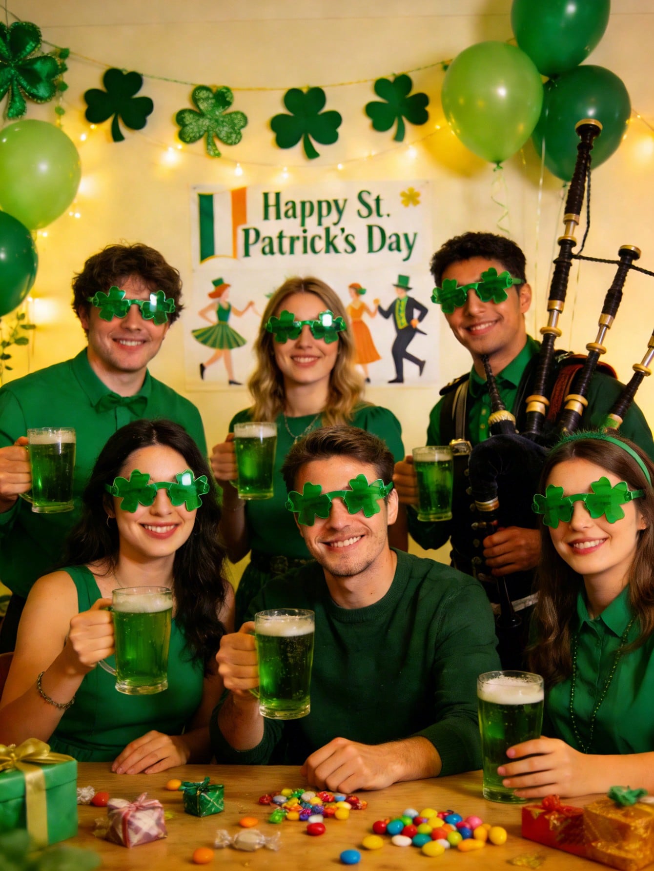 12/6/1 Paire de lunettes trèfl - Event Supplies avis et prix